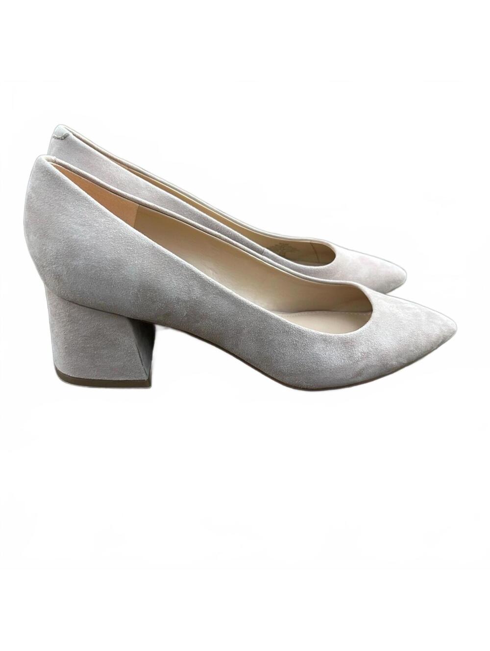 Marc Fisher LTD “Lewisa” Suede Pointed Toe Pump in Soft Beige | Size 8.5